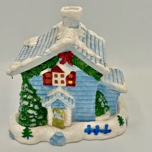 Target Festive Ceramic Holiday House Decoration for Tea Candle